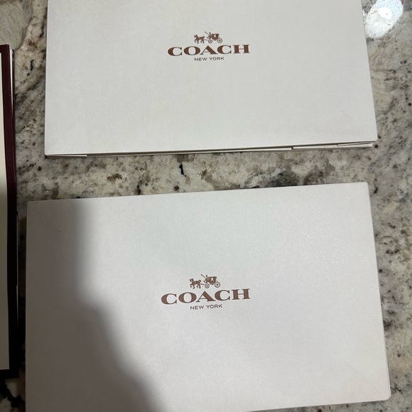 Empty Vintage COACH Gift Boxes (2) And Bag (1)